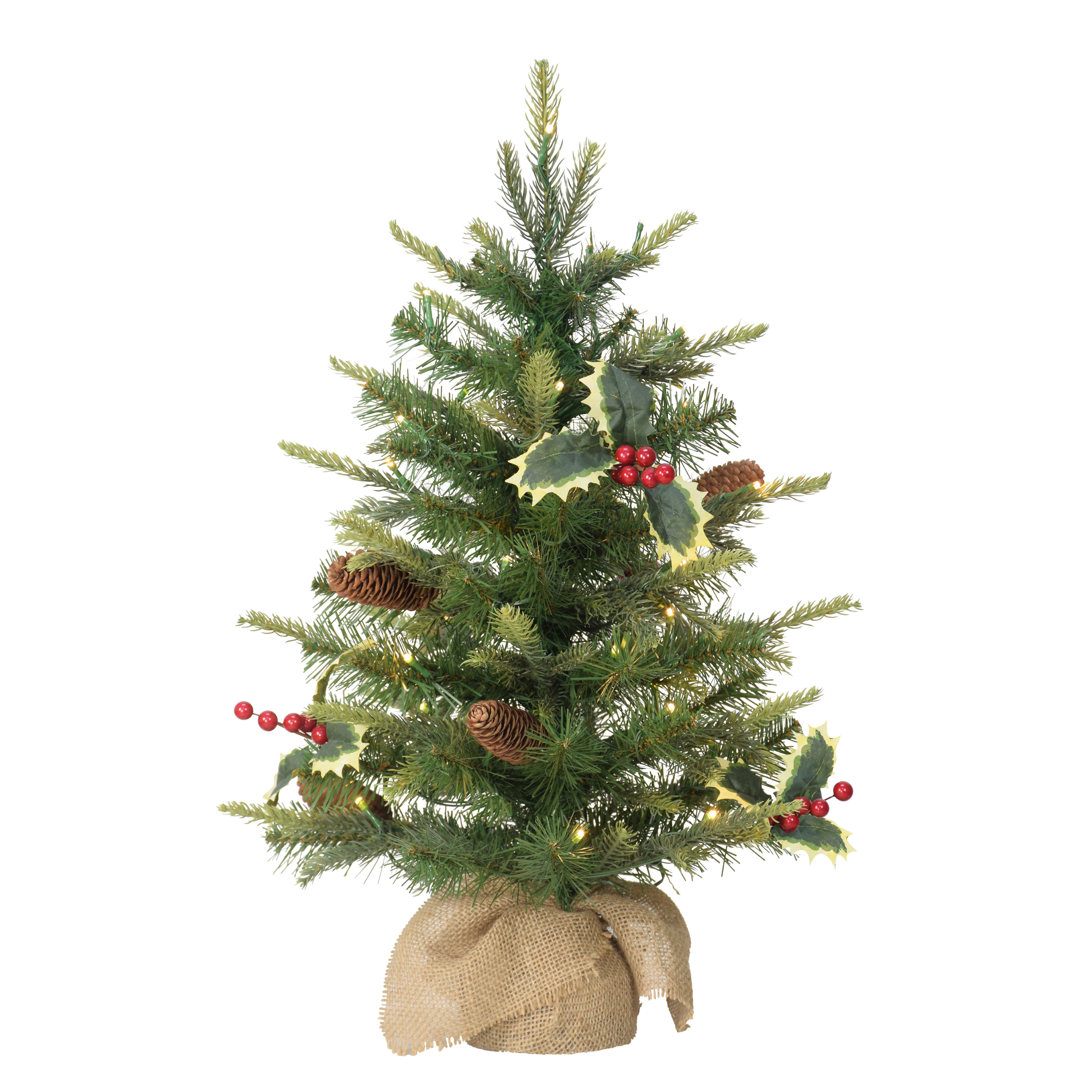 2ft Pre-Lit Table Top Christmas Tree